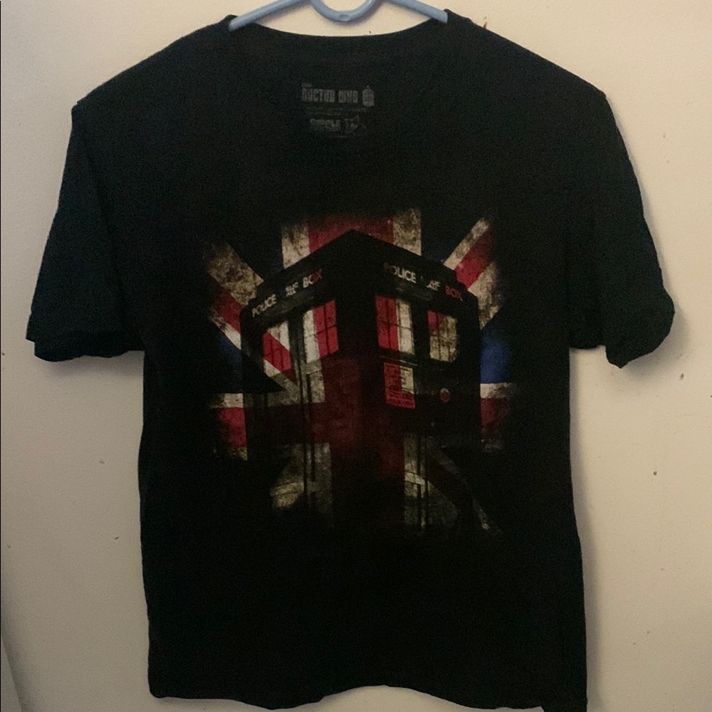 Awesome Official Dr Who Black Crewneck Tshirt SZ Medium Womans/Mens Small😍
